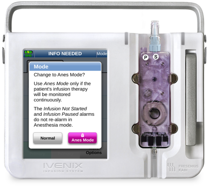 infusion pump asking for info